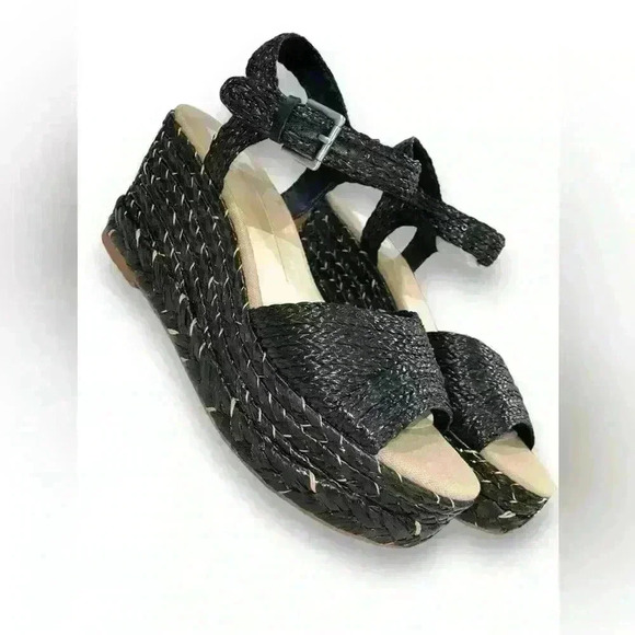 Dolce Vita Shoes - Tiago Wedges COLOR: BLACK RAFFIA Dolce Vita Size 9 NEW